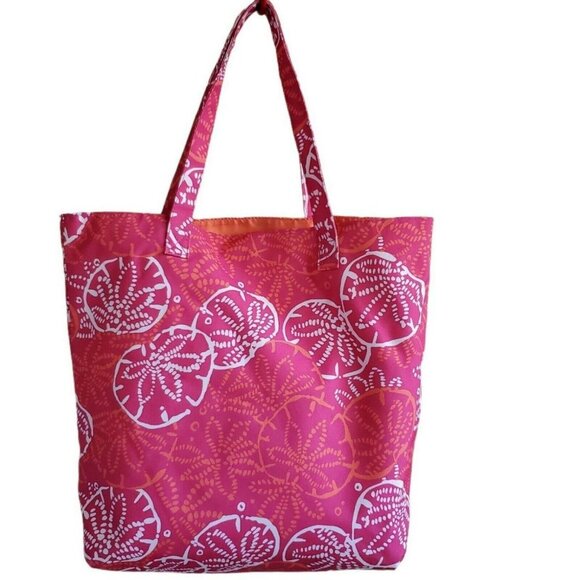 Lilly Pulitzer for Estee Lauder Pink Sand Dollar Tote Bag Beach Pool Cruise Bag - Picture 2 of 7